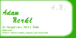 adam merkl business card